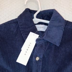 COPY - Topman Navy Blue Button Down